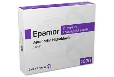EPAMOR 20 mg/2 ml enjeksiyonluk çözelti (5 ampül) kutu görseli