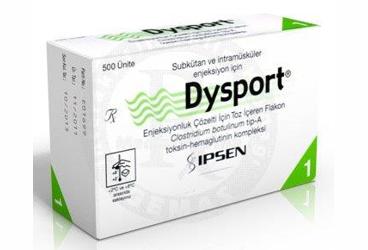 DYSPORT 500 U enjeksiyonluk çözelti için toz içeren flakon kutu görseli