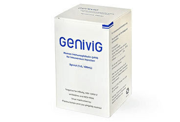 GENIVIG HUMAN IMMUNGLOBULIN 5 G/100 ml intravenoz infüzyon için çözelti içeren flakon kutu görseli