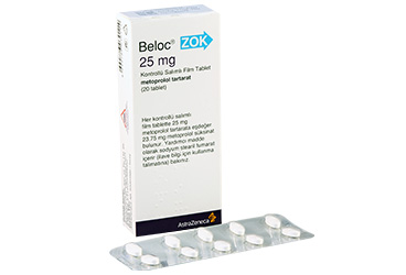 BELOC ZOK 25 mg 20 kont.sal.film tableti kutu görseli