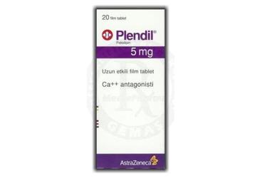 PLENDIL 5 mg uzun etkili 20 film tablet kutu görseli