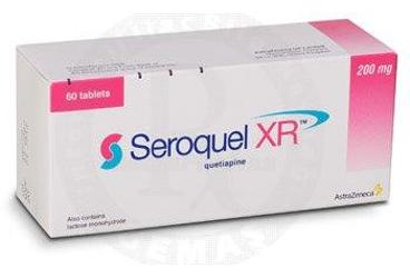 SEROQUEL XR 200 mg uzatılmış salınımlı 60 tablet kutu görseli