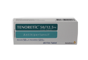TENORETIC 50 mg/12.5 mg 28 film tablet kutu görseli