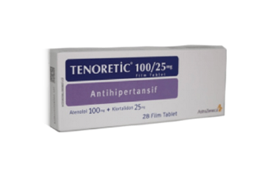 TENORETIC 100 mg/25 mg 28 film tablet kutu görseli