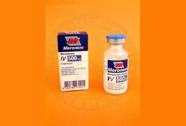 MERONEM 500 mg IV enj. için toz içeren 1 flakon kutu görseli