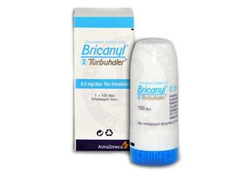 BRICANYL turbuhaler toz inhalator 0.50 mg 100 doz kutu görseli