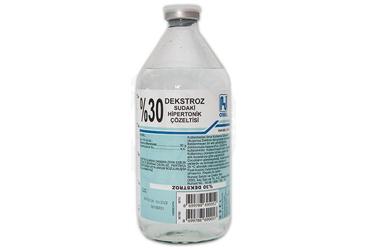 %30 DEKSTROZ BIOSEL sudaki HIPERTONIK solüsyon 500 ml setli şişe kutu görseli