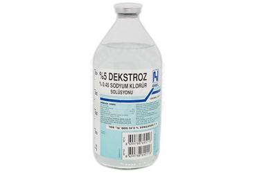 %5 DEKSTROZ %0.45 Sodyum Klorür solüsyon 500 ml setli kutu görseli