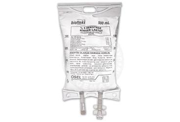 BIOFLEKS %5 DEKSTROZ RINGER LAKTAT 500 ml solüsyon (pvc torba) setsiz kutu görseli