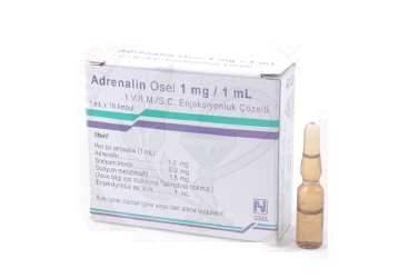 ADRENALIN 1 mg 10 ampül kutu görseli
