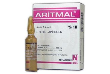ARITMAL %10 500 mg 5 ml 3 ampül kutu görseli