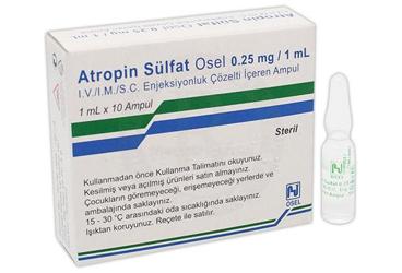 ATROPIN BIOSEL 0.25 mg 10 ampül kutu görseli