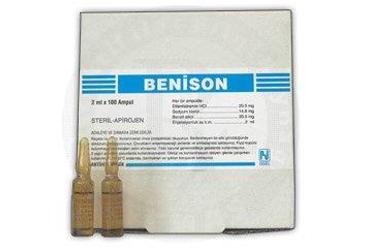 BENISON 2 ml 100 ampül kutu görseli