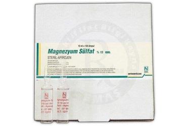 MAGNEZYUM SULFAT %15 BIOSEL 10ml x 100 ampül kutu görseli