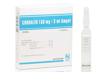CORDALIN 150 mg 3 ml X 6 ampül kutu görseli