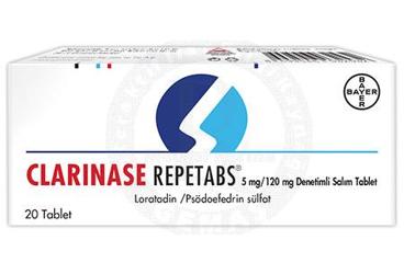 CLARINASE REPETABS 20 tablet {Schering-plough} kutu görseli