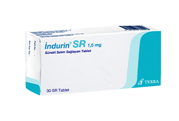 INDURIN SR 1.5 mg SUREKLI SALIM SAGLAYAN 30 film kaplı tablet kutu görseli