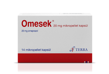 OMESEK 20 mg 28 mikropellet kapsül kutu görseli