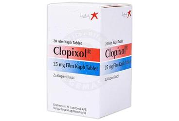 CLOPIXOL 25 mg film kaplı tablet (20 tablet) kutu görseli