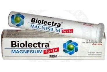 BIOLECTRA MAGNESIUM FORTE 20 efervesan tablet kutu görseli