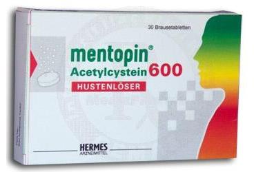 MENTOPIN 600 mg 30 efervesan tablet kutu görseli