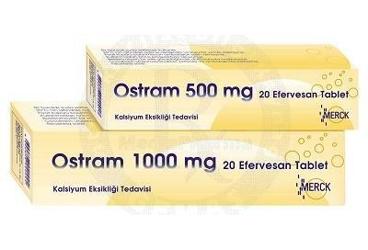 OSTRAM 1000 mg 20 efervesan tablet kutu görseli