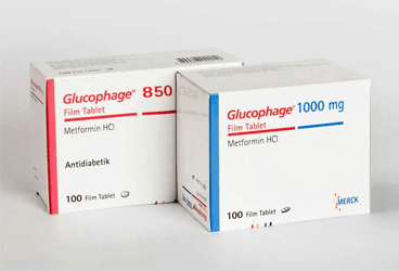 GLUCOPHAGE 850 mg 100 film tablet {Merck} kutu görseli
