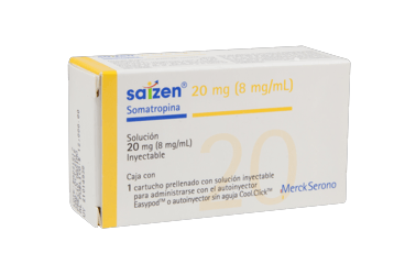 SAIZEN 20 mg / 2.5 ml kartuşTA enjeksiyonluk çözelti (1 kartuş) kutu görseli
