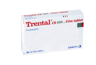 TRENTAL CR 600 mg 20 film tablet kutu görseli