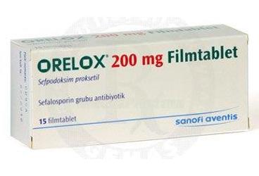 ORELOX 200 mg 15 tablet kutu görseli