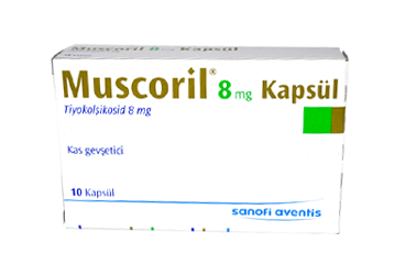 MUSCORIL 8 mg 14 kapsül kutu görseli