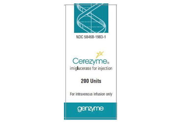 CEREZYME 200 U infüzyonluk konsantre çözelti için toz içeren 1 flakon kutu görseli