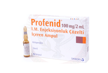 PROFENID 100 mg 6 ampül {Sanofi} kutu görseli