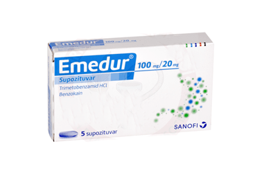 EMEDUR 100+20 mg 5 supozituar kutu görseli