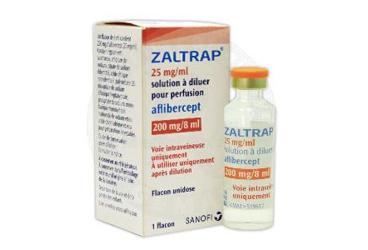 ZALTRAP 200mg/8ML infüzyonluk konsantre çözelti (1flakon) kutu görseli