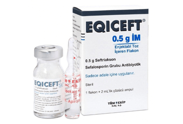 EQICEFT- IM 500 mg 1 flakon kutu görseli