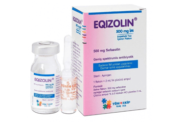EQIZOLIN- IM 500 mg 1 flakon kutu görseli