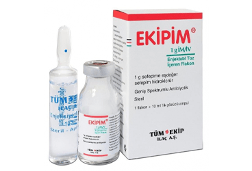 EKIPIM 1 gr IM/IV enjektabl toz içeren 1 flakon kutu görseli