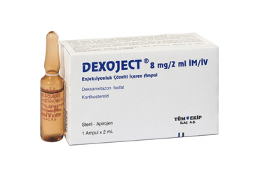 DEXOJECT 8 mg/2 ml IM/IV enj. çöz. içeren ampül kutu görseli