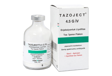 TAZOJECT 4.5 gr IV enjeksiyonluk liyofilize toz içeren flakon kutu görseli