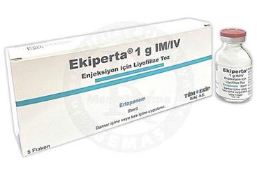 EKIPERTA 1 G IM/IV enjeksiyon için liyofilize toz (5 flakon) kutu görseli