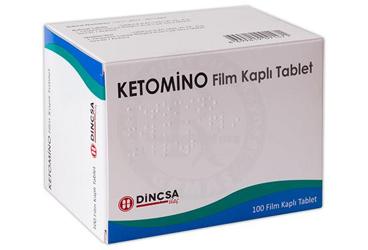 KETOMINO 100 film kaplı tablet { Dinçsa } kutu görseli