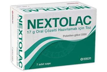 NEXTOLAC 17 G oral çözelti hazırlamak için toz (7 saşe) kutu görseli