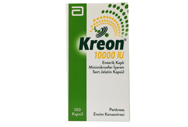 KREON 10000 IU 100 kapsül kutu görseli