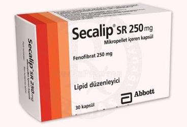SECALIP SR 250 mg 30 kapsül kutu görseli