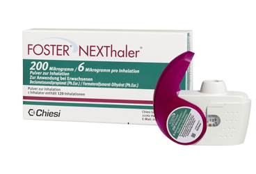 FOSTER NEXTHALER 200/6 mcg kuru toz inhaler (120 doz) kutu görseli