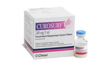 CUROSURF 240 mg/3 ml intratrakeal süspansiyon 1 adet tek dozluk flakon kutu görseli