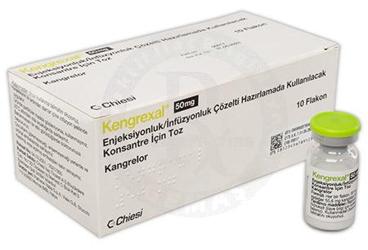 KENGREXAL 50 mg enjeksiyonluk veya infüzyonluk çözelti konsantresi için toz kutu görseli