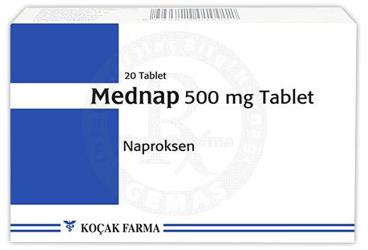 MEDNAP 500 mg 20 tablet kutu görseli