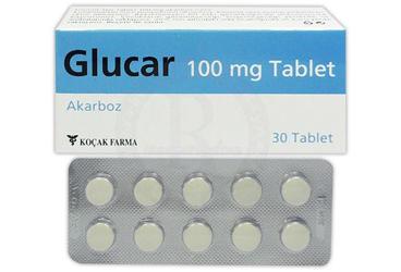 GLUCAR 100 mg 30 tablet kutu görseli